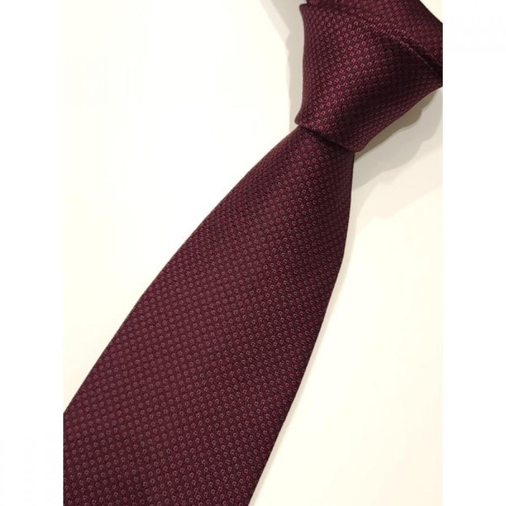 Daks Silk 100 Solid Pattern Wine Color Tie Dmg1acf1247r2