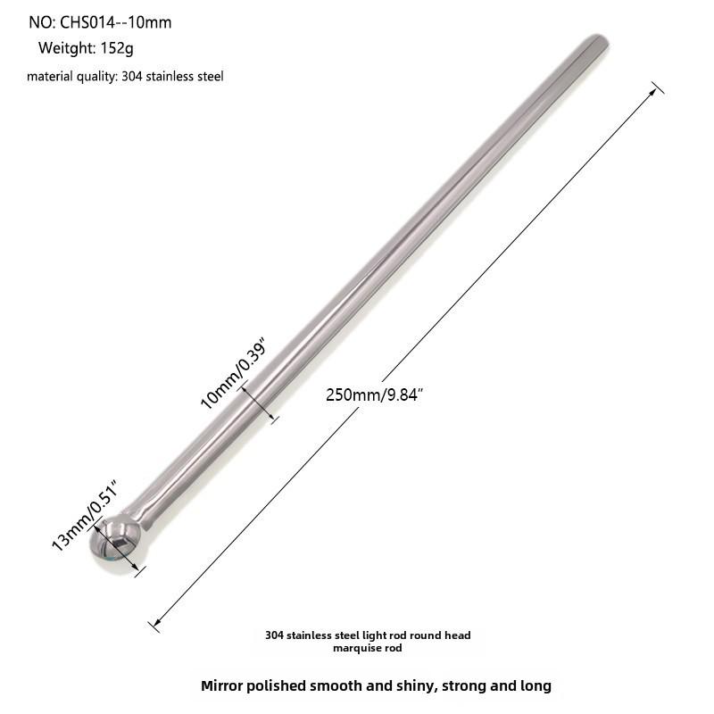 Extra langer Harnröhrenstab aus Edelstahl für Dehnung und Orgasmus 