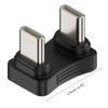 180 Degree Angled U Shape Type-C Adapter Male To Male Charger Adaptor PD 65W Charging for Phone Tablet Laptops