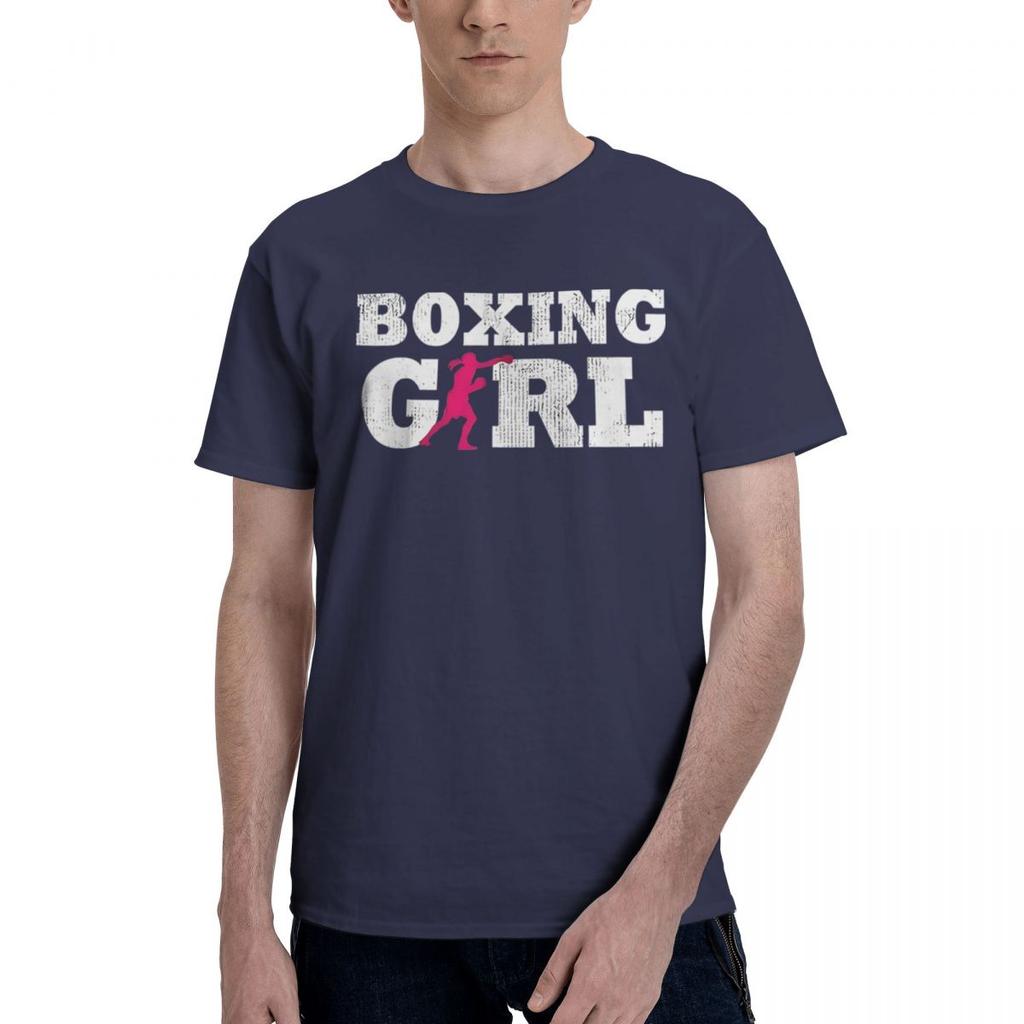 Boxing Girl Silhouette 100 Cotton Casual Breathable Confortable Manga Funny Ugus TShirts Funny Gifts
