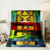 Spel N-Ninjagos Plaid voor Jongens Zomerkamp Bank Bed Zacht Pluizig Meerdere Maten Dutbed Sprei Alle Seizoenen