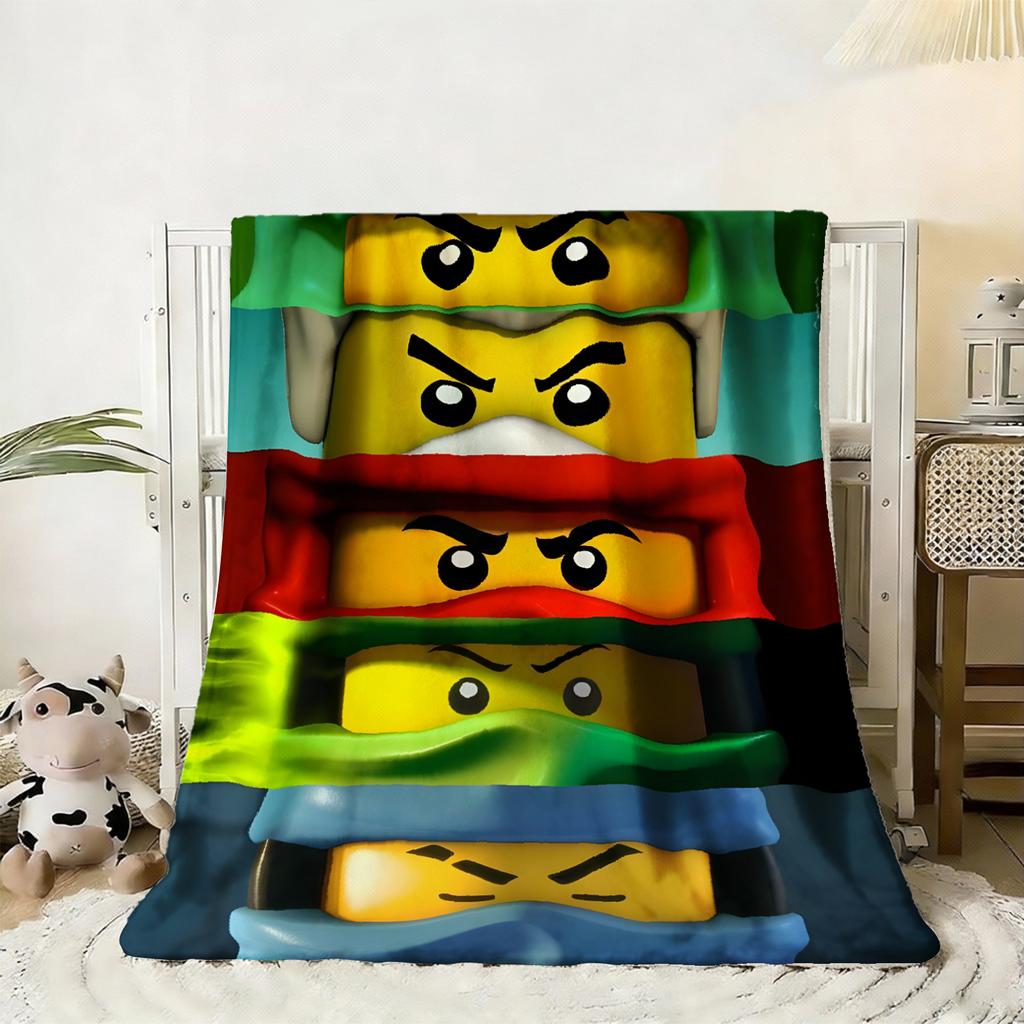 Spel N-Ninjagos Plaid voor Jongens Zomerkamp Bank Bed Zacht Pluizig Meerdere Maten Dutbed Sprei Alle Seizoenen