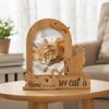 Wood Pet Photo Frame Dog/Cat Shape Photo Album Frame Cat Keepsake Frame  Home Decor
