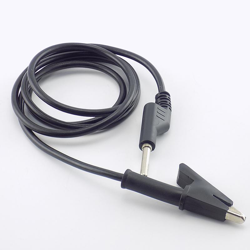 1M 4mm banánový konektor aligátorový klip 15A 18AWG dvojitý konec testovacího vodiče elektrické napětí krokodýl DIY pro multimetr