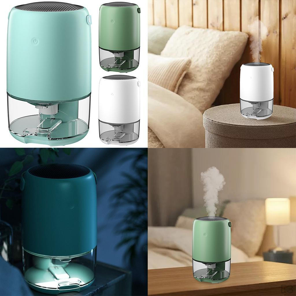 Compact Dehumidifier with LED Night Light for Home and Office Use