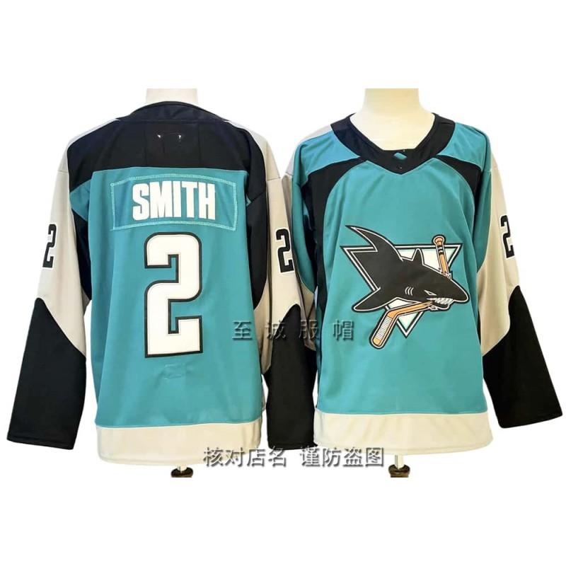 Maglia Vintage da Hockey su Ghiaccio da Uomo Team Squalo 39 Ricamata Misto Cotone Uniforme da Allenamento Abbigliamento Casual