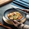 Japanese-Style Underglaze Ceramic Ramen Bowl