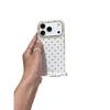 Glossy Straight Edge * Silver Gray Full Screen Love, Suitable for Apple 17pro Mobile Phone Case Iphone16pro Protective Case