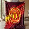 Manchester United Theme Blanket Soft Flannel Blanket Plush Throw Blanket Cozy Sofa Bed Blanket for Home Decor