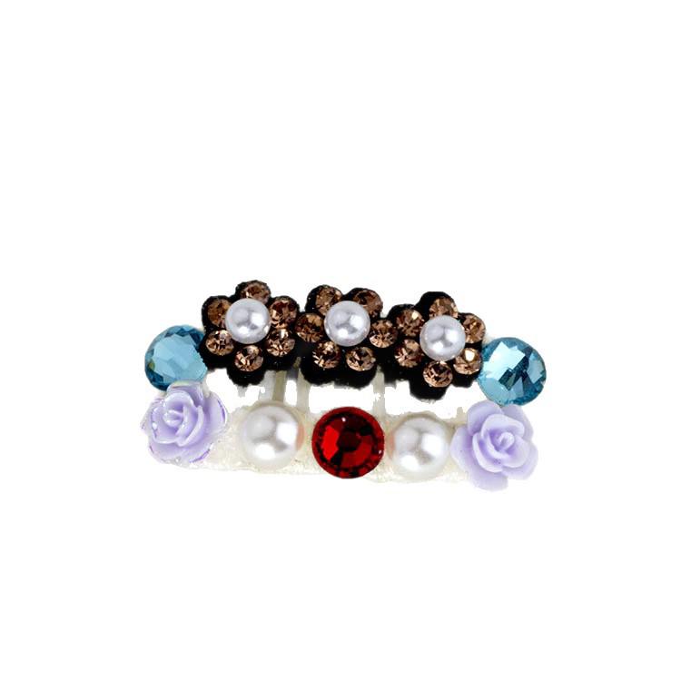 Handmade Rhinestone Dog Hair Clip for Yorkshire Terrier & Maltese