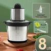 6L Stainless Steel Electric Meat Grinder & 8L Food Processor: Multifunctional for Mincing, Chopping, Baby Food, and Dough Kneading