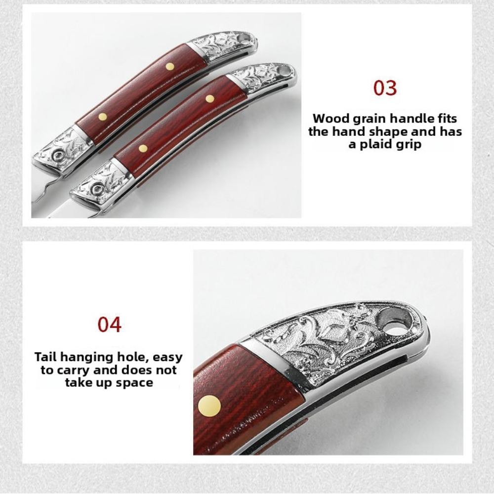 Stainless Steel Knife Mini Knife Folding High-strength Sharp Tactical Knife with Carabiner Housekeeper Portable Protective Knife