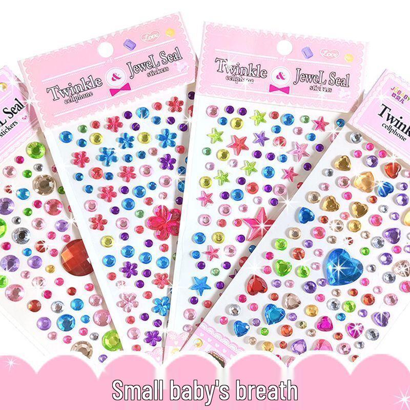 Children s Acrylic Crystal Gem Stickers for Creative DIY Decorations and Rewards