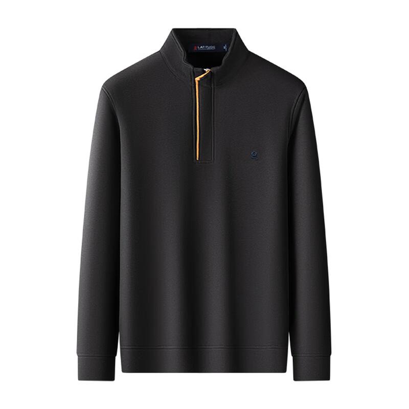 MONTAGUT Men's Fleece Lined Stand Collar Sweatshirt