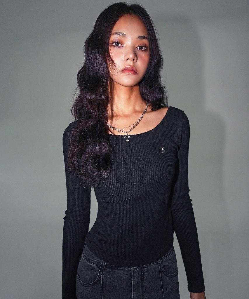AVANDRESS Stretch Round Top_5Colors