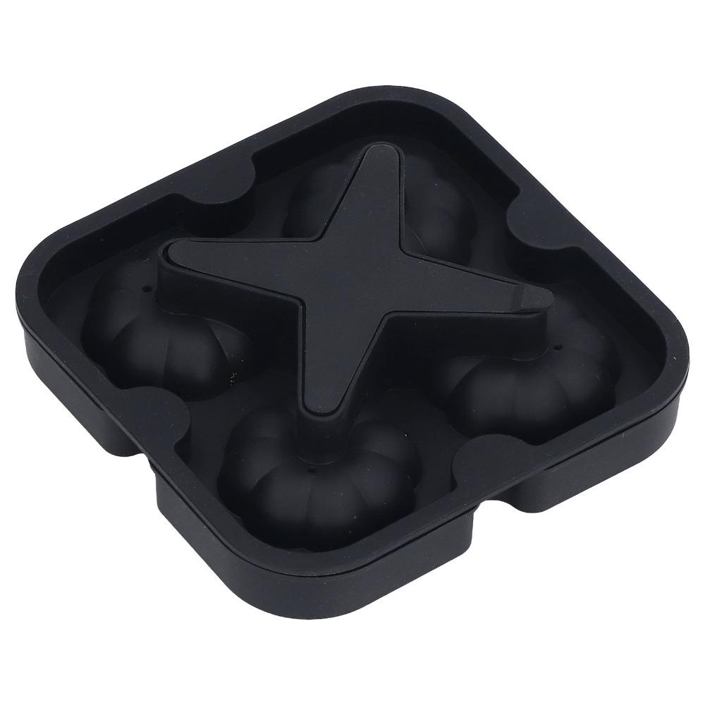 3D Pumpkin Shape Whiskey Ice Mold Silicone Ice Ball Maker Mold Durable Pumpkin Ice Ball Mold  Home