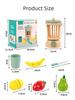 Kids Wooden Fruit Juicer Role Play Toy - Enhances Hand-Eye Coordination Through Fruit Cutting Simulation