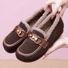 Popular Mao Mao shoes for women's winter wear 2025 new soft-soled loafers, one-pedal Doudou shoes, velvet thermal cotton shoes