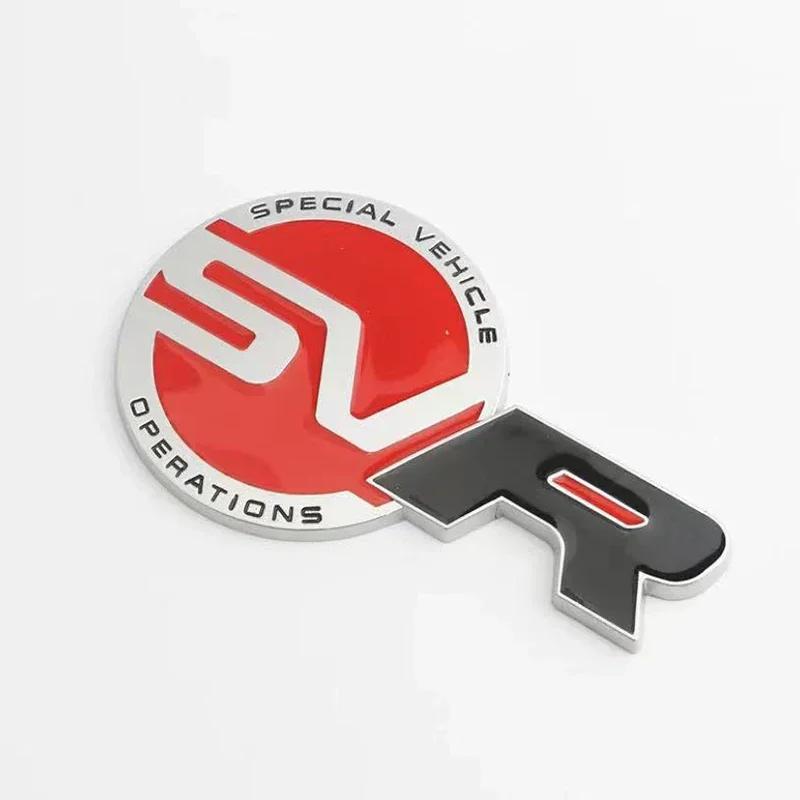 

1 шт. 3D Металлическая Черно-Красная Логотип SVR Шильдик Багажника Автомобиля Наклейка Для Range Rover Sport L494 494 SVR Наклейка Аксессуары 120x72mm