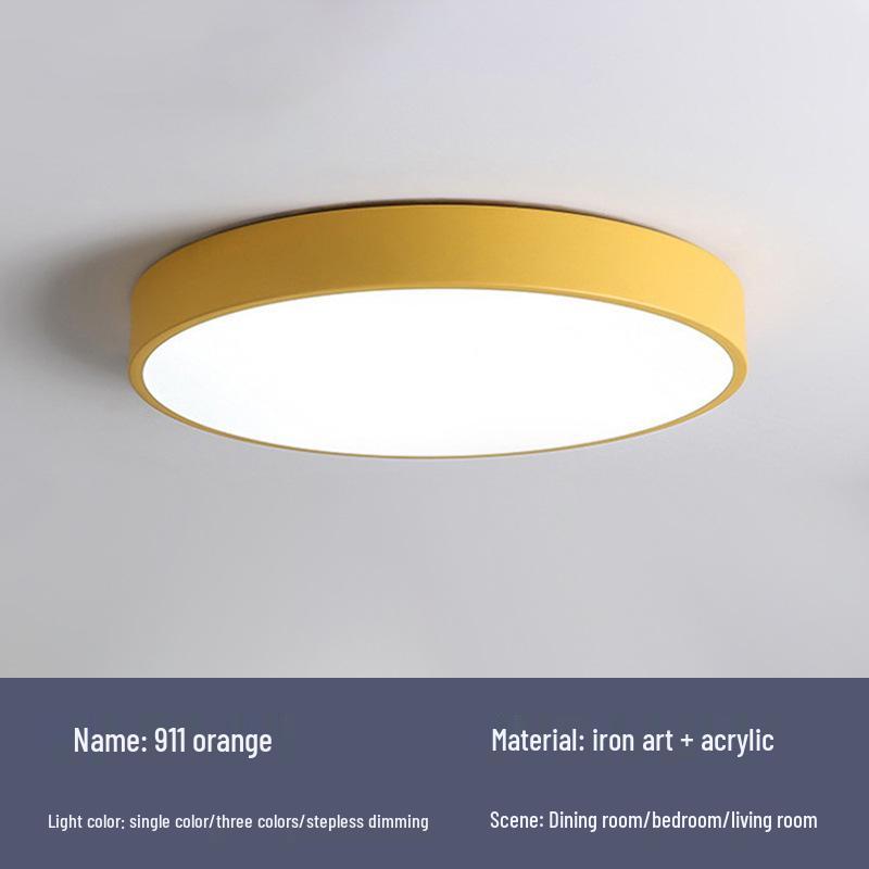 Full Spectrum Eye Protection Round Ceiling Lamp for Bedroom, Living Room, Corridor, or Balcony