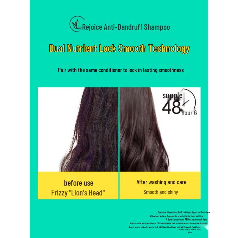 Rejoice Moisturizing Anti-Dandruff Shampoo with Aloe Essence (3x500g)