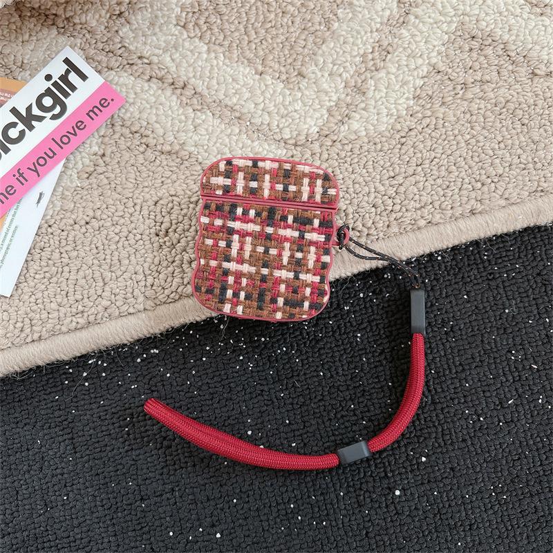 Sticky Plaid Pattern Is Suitable for AirPods Pro Apple Bluetooth 2 3rd Generation Earphone Cover Cute Creative Protective Case Female