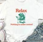 Chill Raccoon Vintage Shirt - Relax Nothing Is Under Control Trash Panda Tee 3XL