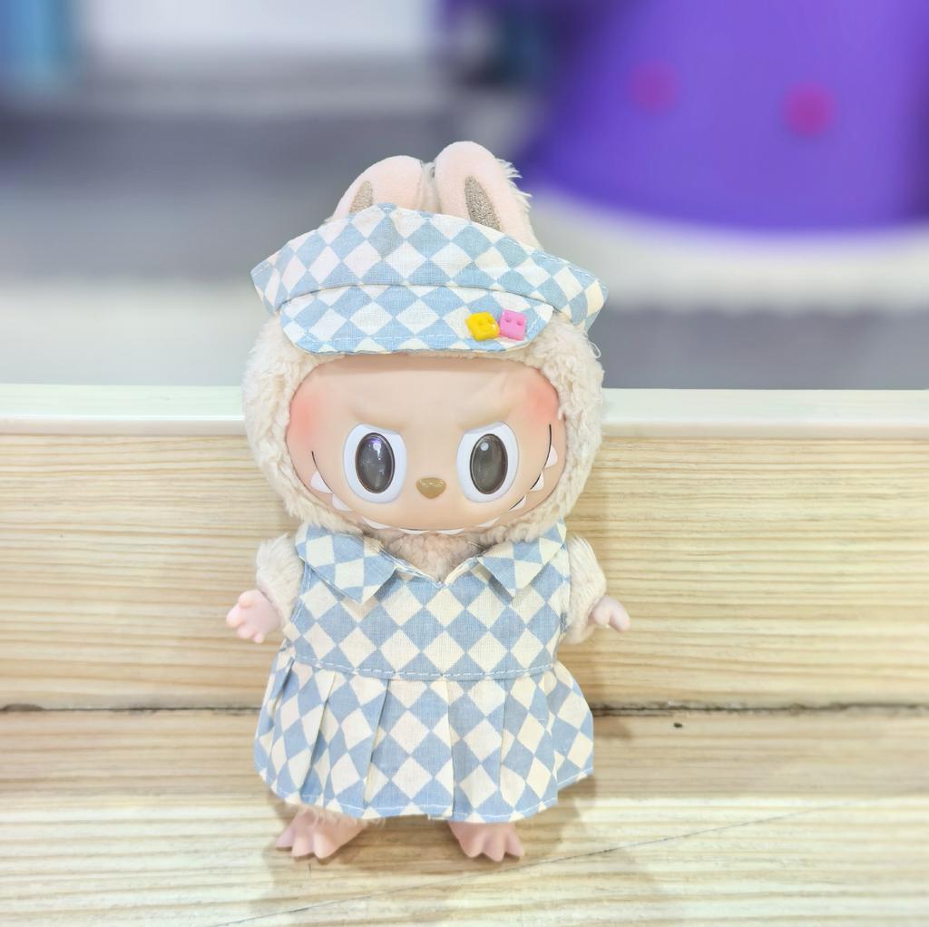 17CM Pendant Doll Baby Clothes First, Second and Third Generation Blind Box Dress Set Accessories