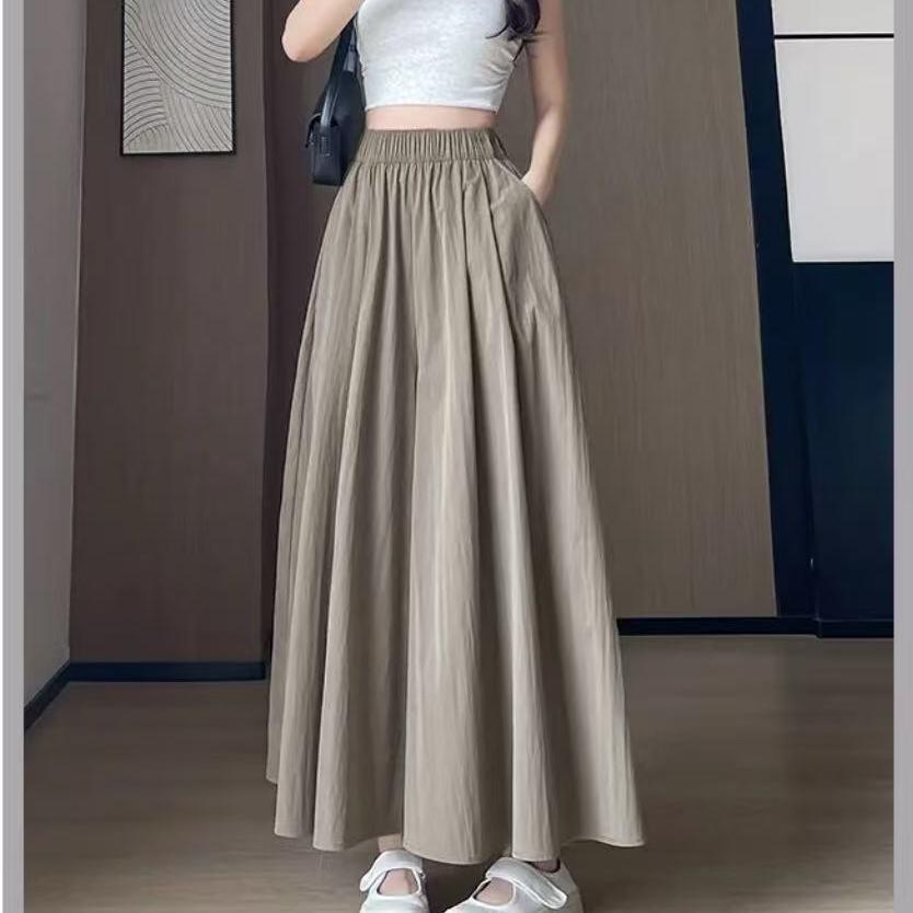 Summer Women's Plus Size Breathable A-Line Wide-Leg Culottes