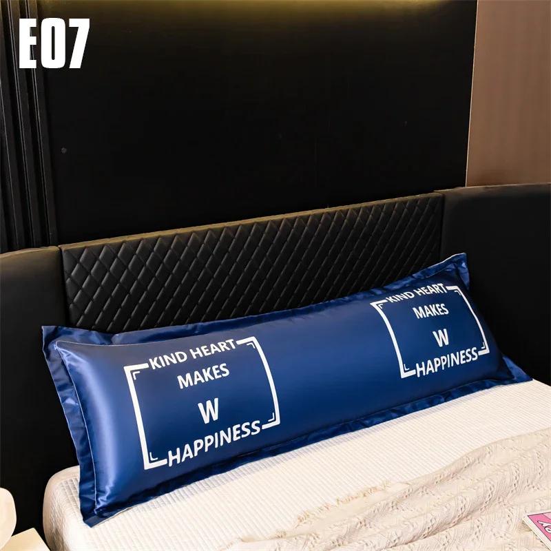 120/150/180cm Langer Kissenbezug Weicher Satin Seide Kissenbezug Sommer Kühl Schlafkissenbezug Hochzeitspaar Liebhaber Kissenbezug