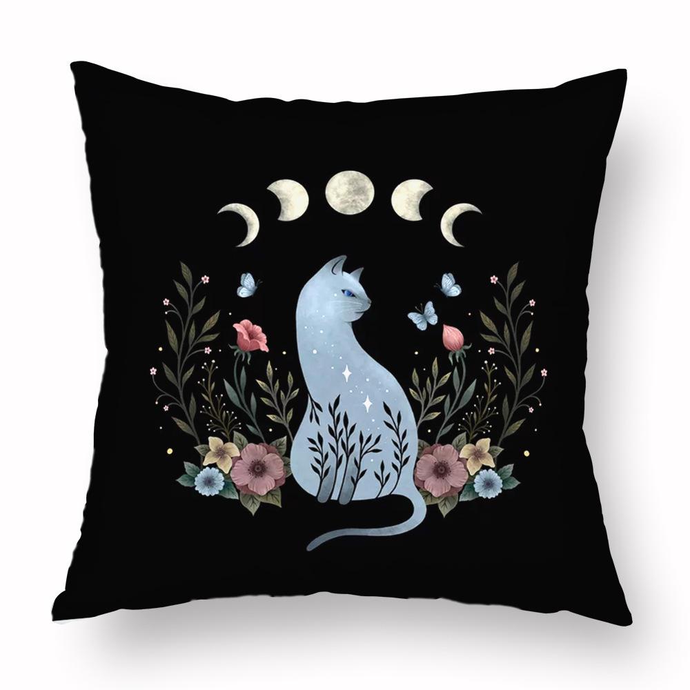 Magic Psychedelic Moon Pillowcase Decoration Room Aesthetics Butterfly Pillowcase Bedroom Living Room Home Decoration Pillowcase