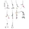 Chic Handmade Fish Tail Bead Pendant Trend Setting Handmade Bead Phone Chain with Fish Tail Details for Bags Purses
