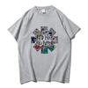 Trička Red Hot Fire Squid Chili Peppers Letní Pánská Dámská Bavlněná Trička Streetwear Hip Hop Grafický Potisk Rocková Trička