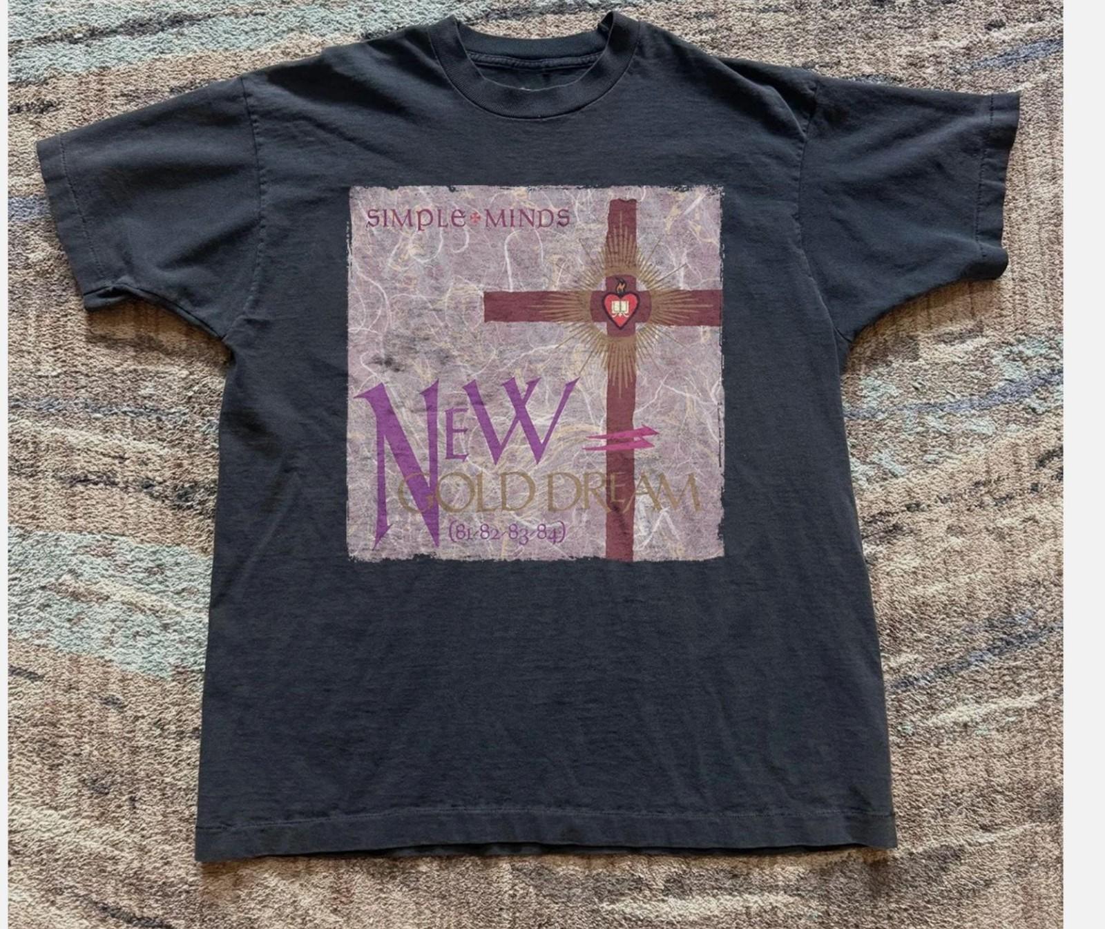 Simple Minds New Gold Dream (81–82–83–84) Unisex Black T-shirt Size S-5XL XXXL