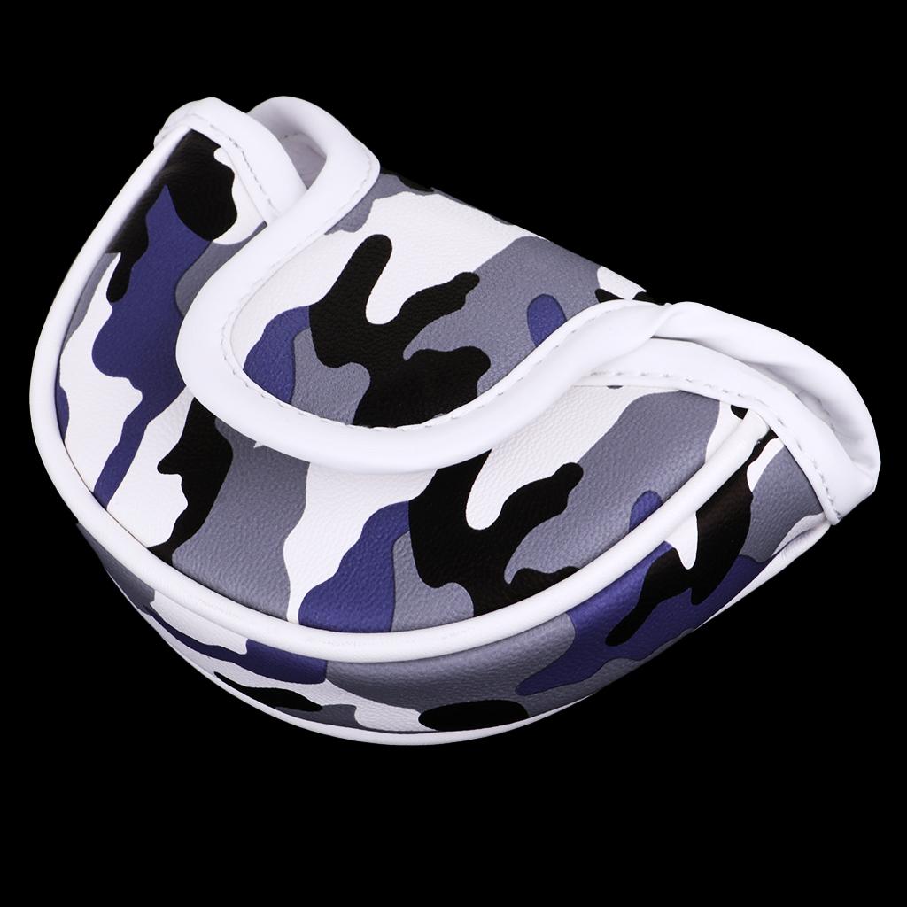 

Closure Club Head Cover Mallet Putter Headcover Guard Golf Giveaway Prize Gift синій