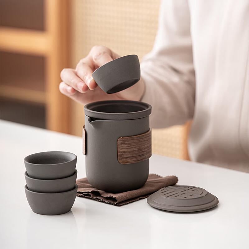 Portable Ceramic Travel Tea Set