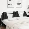 VidaXL Headboard Cushion, Reading Pillow with Zipper, Reading Cushion for Bed Bedroom, Black and 374819