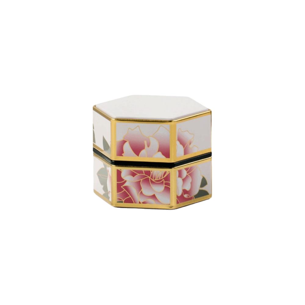 Creative Hexagonal Tea Box Sealed Tinplate Tea Storage Tank Small Tea Storage Container Tea Set Accessories