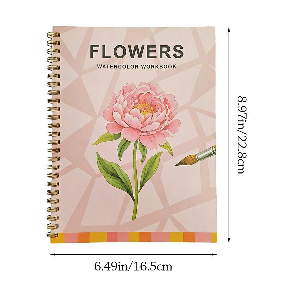 Beginner-Friendly Watercolor Workbook DIY Art Learning Guide Watercolor Workbooks Coloring Book Art Painting Supplies