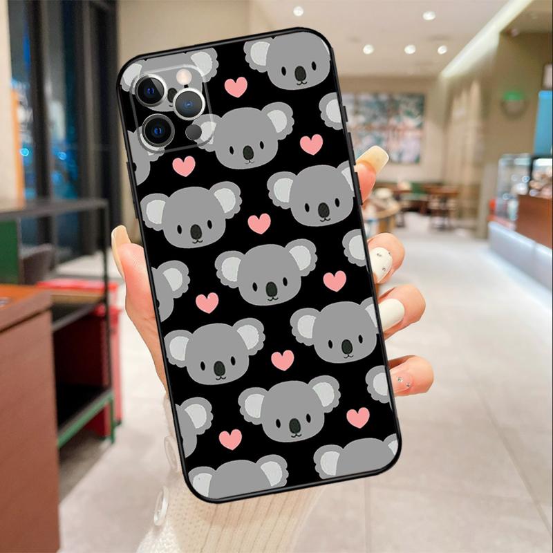 

Cute Australia Koala Art Phone Case For iPhone 17 16 15 14 13 11 12 Pro Max mini 16 Plus 16e 17 Air Protective Cover iPhone 12 mini