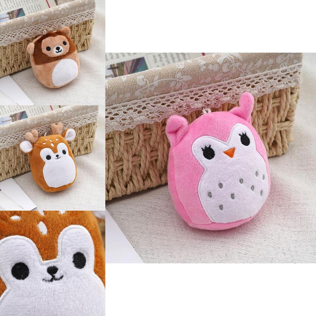 Cozy Squishallow Keychain Bear Plush Toy For Children Gift