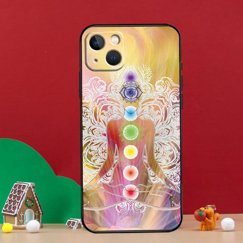 Mandala Chakra Yoga Phone Case For iPhone 16e 11 12 13 14 15 16 Pro Max Mini XS X XR 15 16 Plus Cover Shell