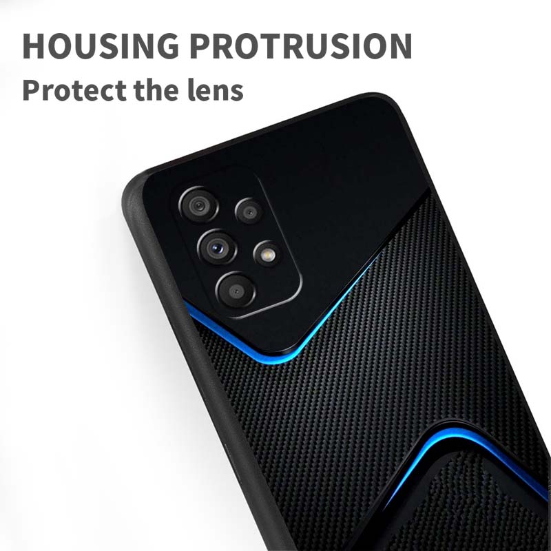 Art colored luminous pattern For Samsung A73 A72 A71 A55 A54 A53 A52 A51 A13 A22 A16 A15 A12 A14 A26 A07 5G Black Phone Case