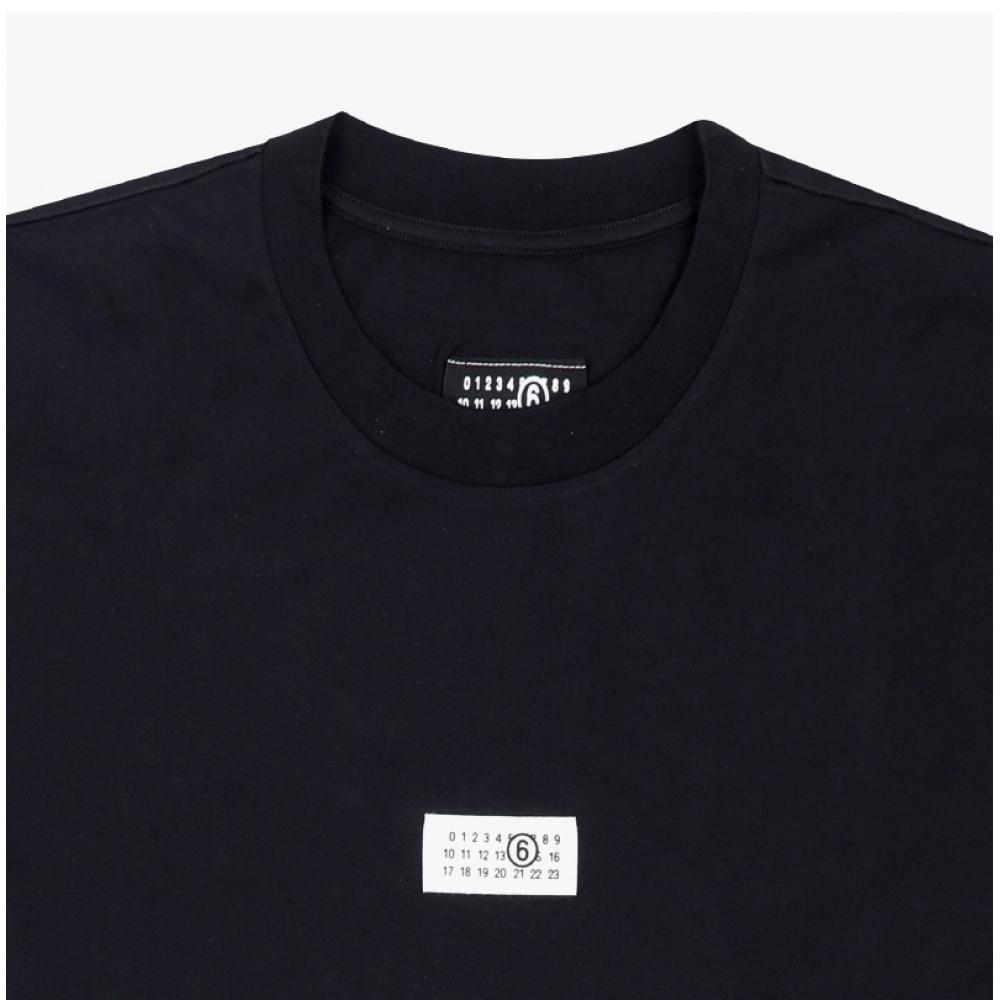 Maison Margiela Mm6 Numbering Logo PaTch Men ShorT Sleeve T shirT Sh0gc0032