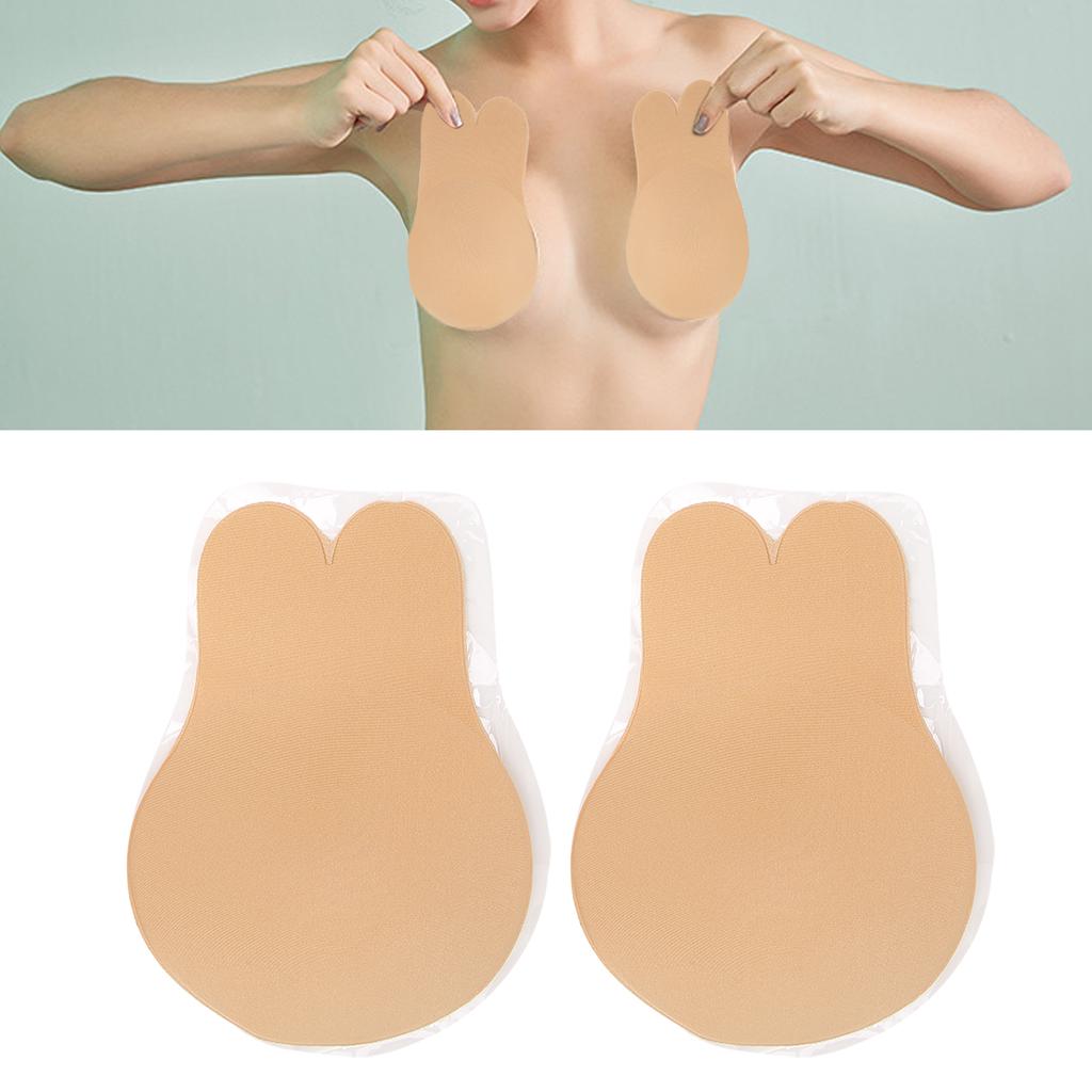 4pcs Reusable Adhesive Pasties Breast Lifting Washable Adhesive Concealing Bra for PartyM
