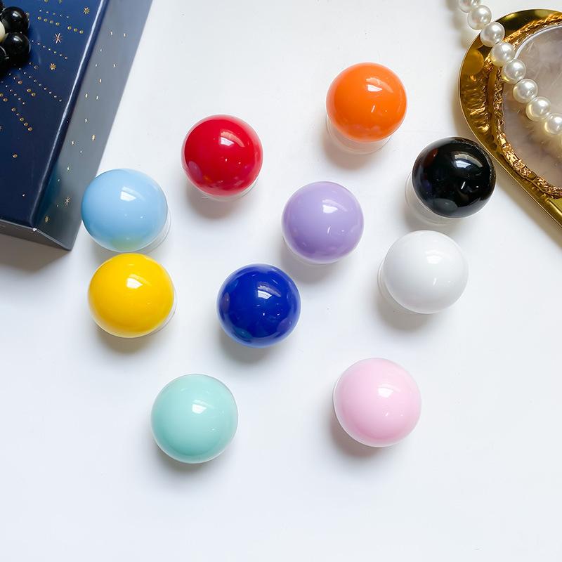 Red Nose Crystal Ball Solid Color Mobile Phone Airbag Bracket Desktop Lazy Air Cushion Support Frame Niche Creative Retractable