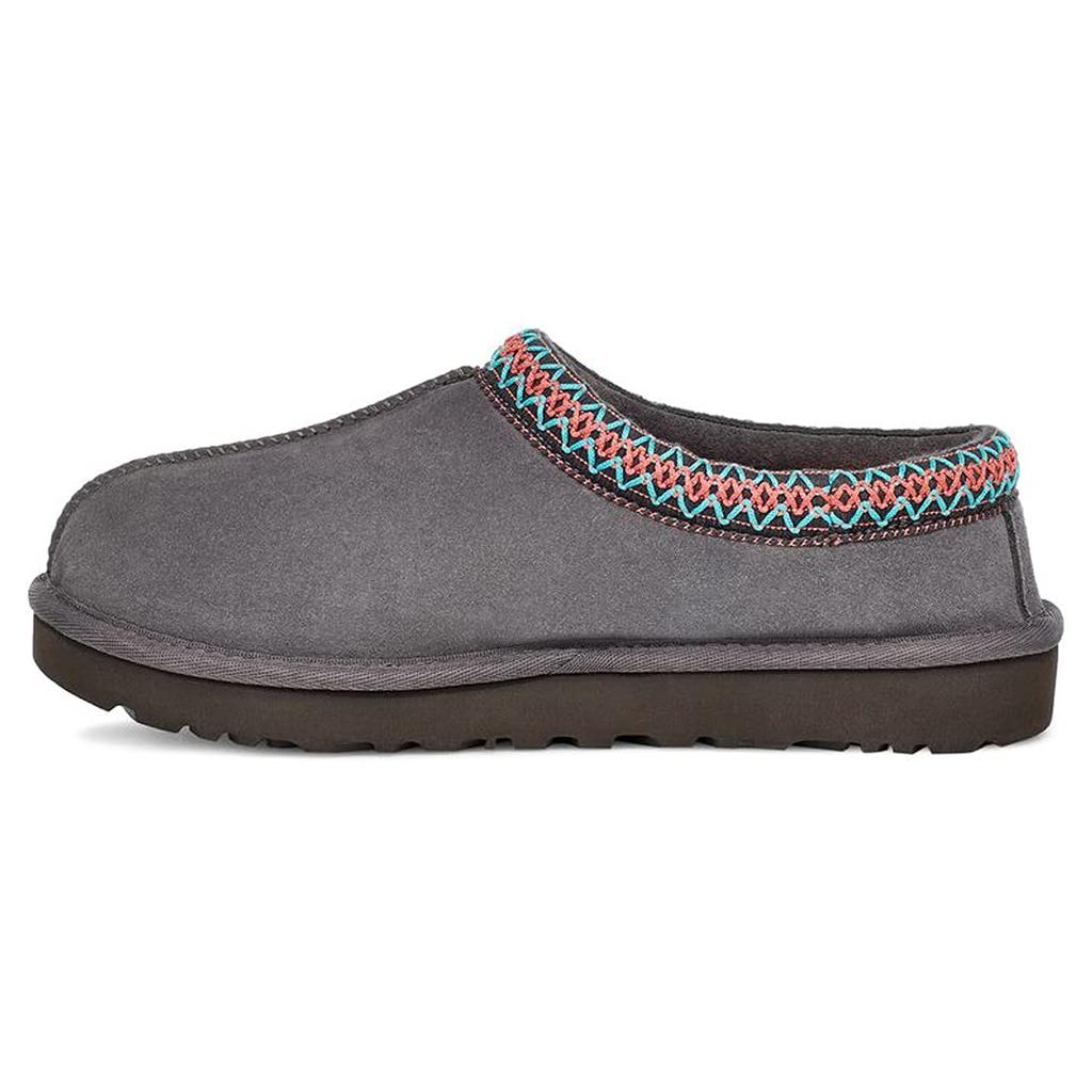 UGG Tasman Shearling Dark US7 Women's Sandals/Slippers, 5955, Grey, (24.0cm) [Used]