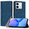 For Xiaomi Redmi Note 13 5G Leather Case Triangle Patchwork Wallet Stand Shockproof Phone Cover