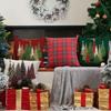 2Pcs 45x45cm Christmas Tree Cushion Cover Luxury Pillow Shell Dacron Throw Pillow Case  Children