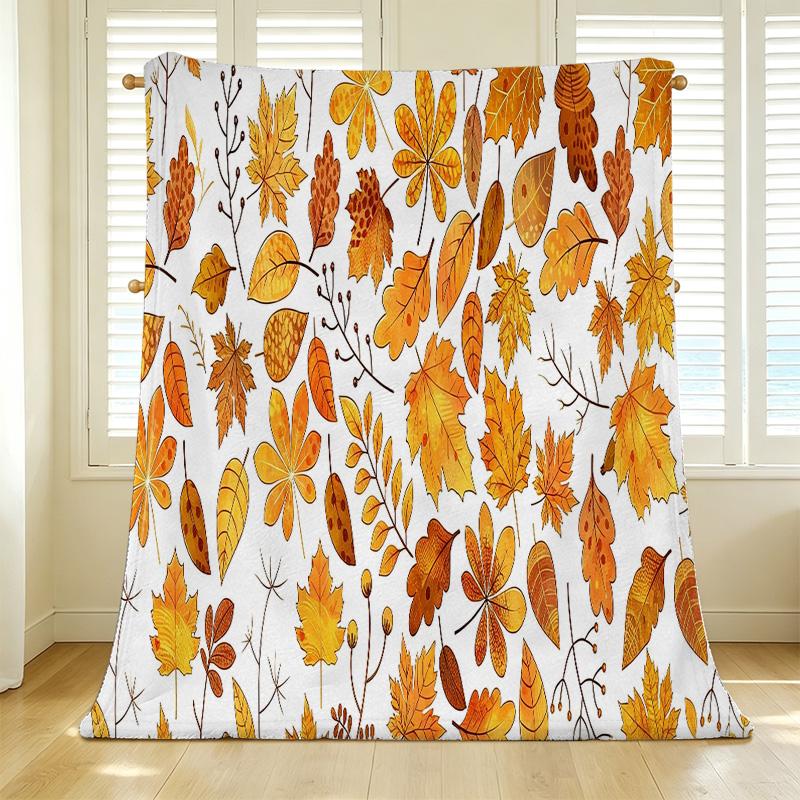 Printed Flannel Fleece Blanket, Soft & Skin-Friendly Cozy Throw, Warm for Home, Dorm & Winter Use